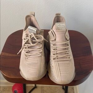 Beige Athletic Sneakers